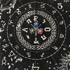 能量塔罗布~新款 塔罗牌专用桌布十二星座占星塔罗布占卜 tarot cloth