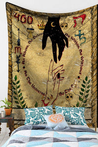 能量塔罗布~北欧ins迷幻背景布背景墙装饰布  壁毯 家居装饰塔罗牌 挂毯