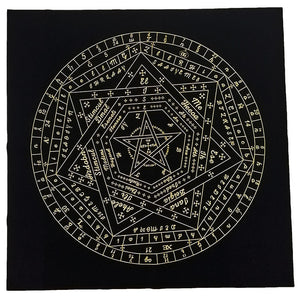 能量塔罗布~神的印记sigillum dei aemeth丝绒定制塔罗布祭坛占卜桌布60*60cm
