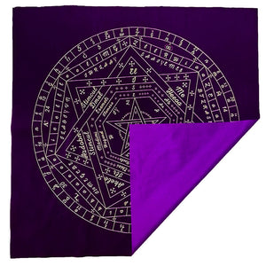 能量塔罗布~神的印记sigillum dei aemeth丝绒定制塔罗布祭坛占卜桌布60*60cm