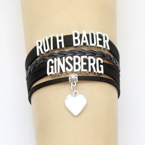 欧美时尚精品~手工编织 美国大法官金斯伯格 Ruth Bader Ginsberg手链