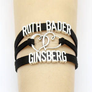 欧美时尚精品~手工编织 美国大法官金斯伯格 Ruth Bader Ginsberg手链
