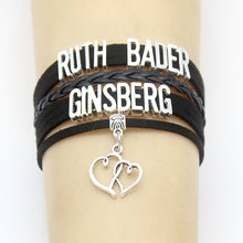 將圖片載入圖庫檢視器 欧美时尚精品~手工编织 美国大法官金斯伯格 Ruth Bader Ginsberg手链
