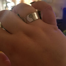 將圖片載入圖庫檢視器 欧美时尚戒指~欧美新款蒲公英种子镀s925银手拉丝开口戒指
