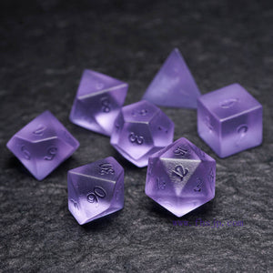 宝石骰子~紫锆石COC骰子跑团克苏鲁跑团TRPG骰子龙与地下城宝石骰子磨砂