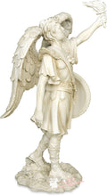 將圖片載入圖庫檢視器 能量雕像系列~*进口天使乌列尔 促进明晰和洞察力 仿古白色天使雕像
