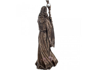 神秘学收藏~能量雕像系列~*进口 梅林青铜28厘米 魔法师青铜树脂雕像 中世纪青铜雕像收藏