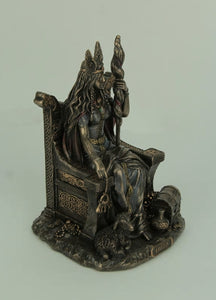 能量雕像系列~*进口 弗丽嘉FRIGGA爱情婚姻与命运女神坐在王座雕像