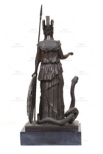 將圖片載入圖庫檢視器 能量雕像系列~进口手工纯铜希腊罗马女神雅典娜·密涅瓦 真人铜雕雕像39厘米

