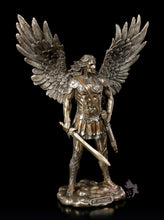 將圖片載入圖庫檢視器 能量雕像系列~*进口圣迈克尔青铜雕像27.5厘米
