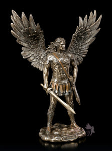 能量雕像系列~*进口圣迈克尔青铜雕像27.5厘米