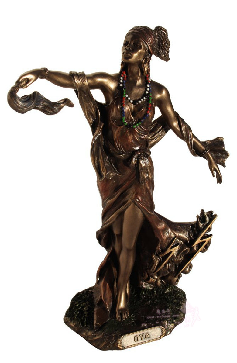 能量雕像系列~*进口 Oya-风之女神雕像 Orisha Oya风暴与变形雕像