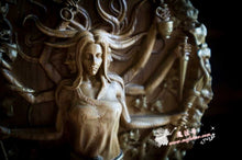 將圖片載入圖庫檢視器 能量雕像系列~进口木制魔法女神赫卡特Hecate雕像 希腊女神 异教女神 祭坛摆件
