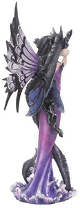 能量雕像系列~进口守护者拥抱雕像 29cm 紫色