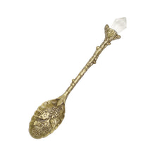 將圖片載入圖庫檢視器 亚马逊北欧复古水晶头勺子金属汤勺 草药勺子 古青铜雕花勺子 仪式工具
