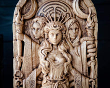 將圖片載入圖庫檢視器 能量雕像系列~ 进口大赫卡特女神雕像15 寸艺术家手工木雕

