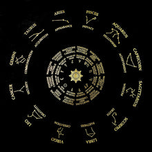 將圖片載入圖庫檢視器 塔罗布 Zodiac astrology horoscope 神域卡桌布
