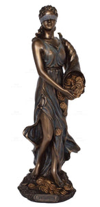 进口Tyche堤喀造像-幸运女神-冷铸青铜树脂32cm手工定制