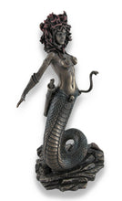 將圖片載入圖庫檢視器 神秘学收藏~ 古铜色的美杜莎双蛇弓箭雕像 神秘学摆件工艺品欧式家居

