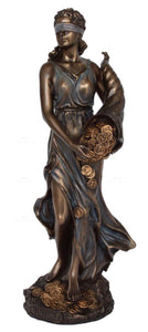进口Tyche堤喀造像-幸运女神-冷铸青铜树脂32cm手工定制