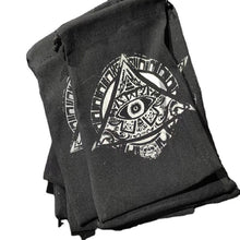 將圖片載入圖庫檢視器 可订致金字塔眼绒布袋10x15cm塔罗神谕卡牌袋女巫用品收纳袋
