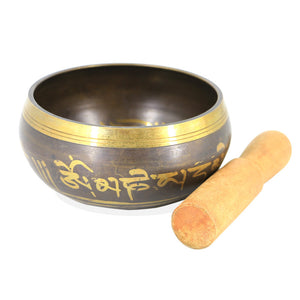 进口音疗尼泊尔手工佛音碗瑜伽冥想碗佛音钵铜磬灵修颂钵20厘米