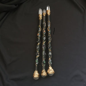 FHSJP WITCH魔法棒magic stick双头粉水晶新款式仪式道具Magic wand 魔法杖