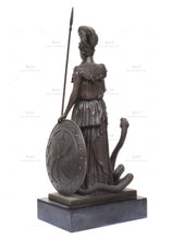 將圖片載入圖庫檢視器 能量雕像系列~进口手工纯铜希腊罗马女神雅典娜·密涅瓦 真人铜雕雕像39厘米
