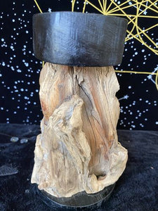 魔法烛台~塔罗占卜系列~ 创意香薰烛台 天然根雕朽木木质烛台 祭坛摆件 塔形香薰蜡烛