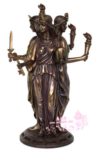 能量雕像系列~进口赫卡特希腊女神的魔法雕像30cm