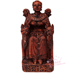 能量雕像系列~*进口女神佛利亚FRAYA雕像木饰面 性爱、爱、生育、猫和先知的女神