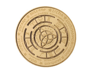 立体木质占星板Astrology plate 凯尔特结能量摆件