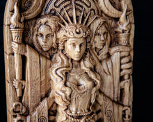 將圖片載入圖庫檢視器 能量雕像系列~ 进口大赫卡特女神雕像15 寸艺术家手工木雕
