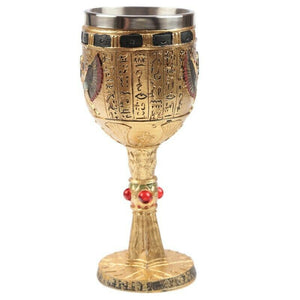 神秘学收藏~进口奇幻装饰埃及高脚杯新奇哥特式圣诞礼物