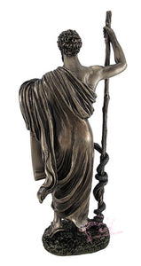 能量雕像系列~古铜希波克拉底Hippocrates医学之父雕像手持希波克拉底誓言医神