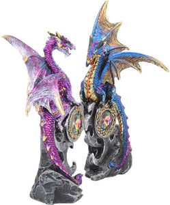神秘学收藏~进口王国保护者（一套两个）雕像15厘米紫色