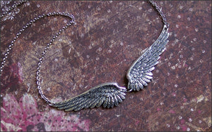 魔法威卡 欧美 复古 个性 银色翅膀  潮流饰品项饰