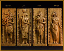 將圖片載入圖庫檢視器 神秘学收藏~ 进口手工定制木制阿努比斯 阿努比斯雕像 埃及神
