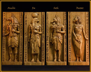 神秘学收藏~ 进口手工定制木制阿努比斯 阿努比斯雕像 埃及神
