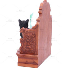 將圖片載入圖庫檢視器 能量雕像系列~家居装饰品创意小摆件丽莎·帕克的“苦艾酒”艺术作品黑猫雕像
