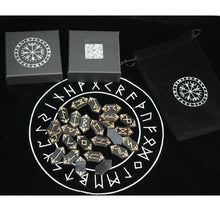 將圖片載入圖庫檢視器 木制卢恩符文套装西方神秘学入门道具木片如尼石符号Runes Set
