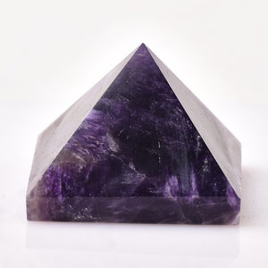 天然梦幻紫水晶金字塔 能量晶石 车载水晶工艺品摆件礼品