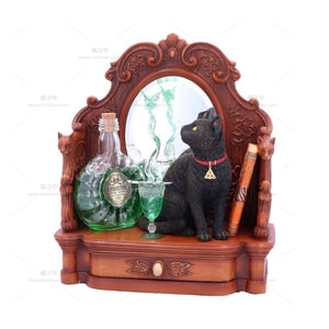 能量雕像系列~家居装饰品创意小摆件丽莎·帕克的“苦艾酒”艺术作品黑猫雕像