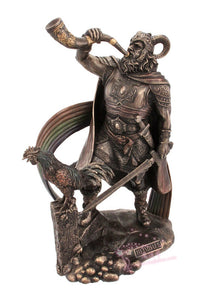 北欧神海姆达尔古铜饰面塑像Heimdall