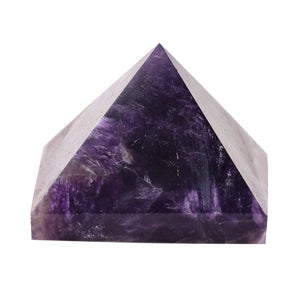 天然梦幻紫水晶金字塔 能量晶石 车载水晶工艺品摆件礼品