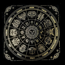 將圖片載入圖庫檢視器 塔罗布 Zodiac astrology horoscope 神域卡桌布
