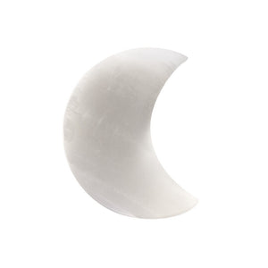 Selenite摩洛哥透石膏能量水晶片瑜伽七脉轮月亮片摆件精品 仪式工具