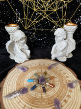 將圖片載入圖庫檢視器 魔法烛台~塔罗占卜系列~ 复古做旧天使烛台 祭坛摆件 能量烛台 爱情丘比特装饰品
