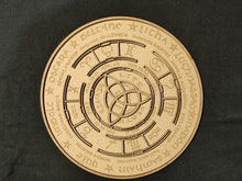 將圖片載入圖庫檢視器 立体木质占星板Astrology plate 凯尔特结能量摆件
