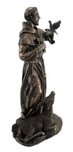 將圖片載入圖庫檢視器 能量雕像系列~阿西西的青铜圣弗朗西斯动物雕像

